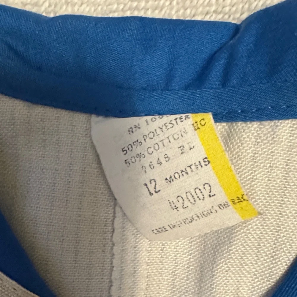 Blue and White Sailor Romper - 12 months